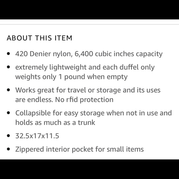 Samsonite Tote-aTon Duffel Bag foldable, travel - Picture 8 of 8